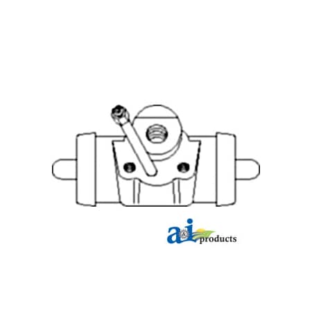 A & I Products Cylinder, Wheel Drum (LH) 4" x4" x2.1" A-67112603